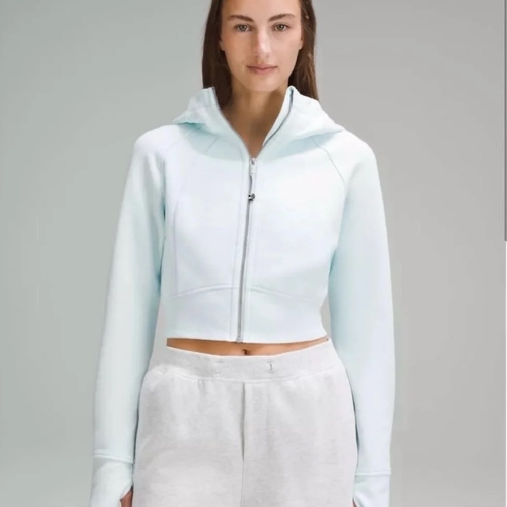 cropped lululemon full zip scuba